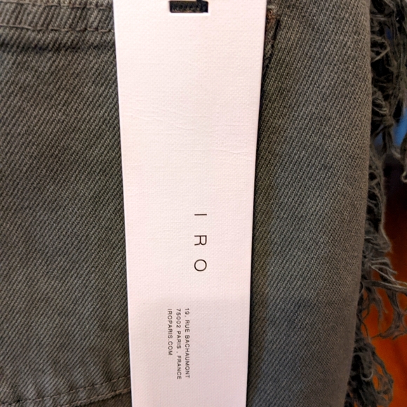 NWT IRO Paris Movement Fringe-Trimmed Cropped Jeans Size 27 - Picture 6 of 15
